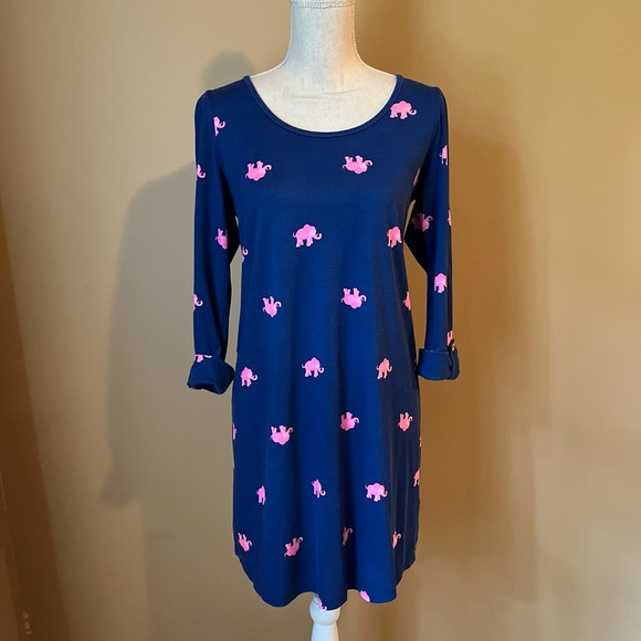 Lilly Pulitzer Small Elephant Ocean Ridge Pima Cotton Dress - Picture 4 of 10